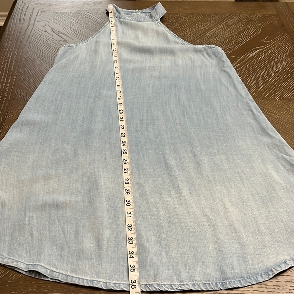 Anthropologie, Cloth and Stone chambray halter denim jean dress Size XS - Picture 17 of 17